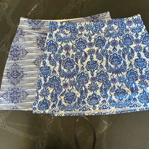Pair of Tranquility Skorts by Colorado Clothing Size Large L Blue